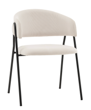 Стул Колин вельвет металлические ножки с подлокотниками